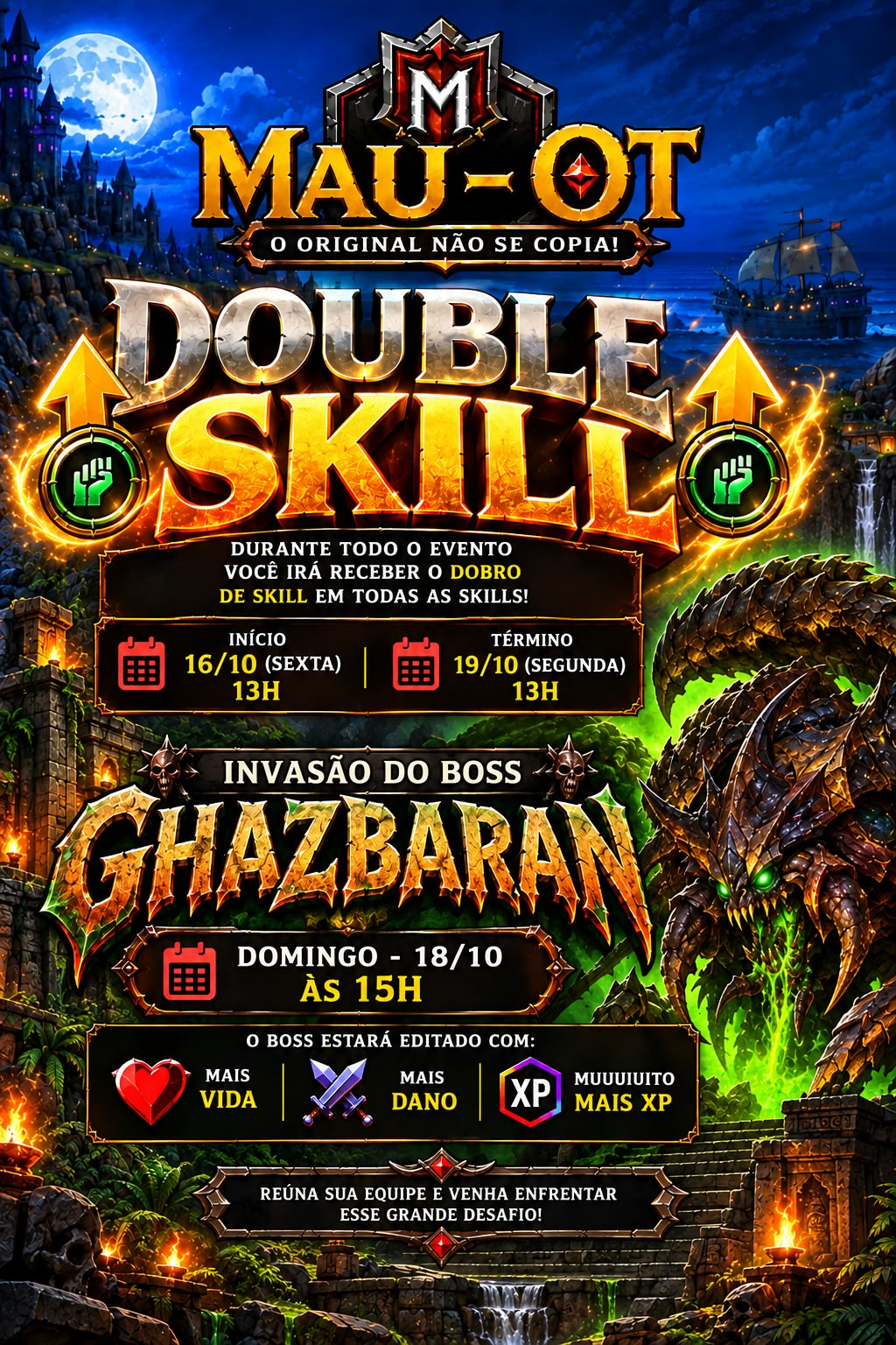 Evento Double Skill e invas&atilde;o do Ghazbaran &mdash; Mau-OT